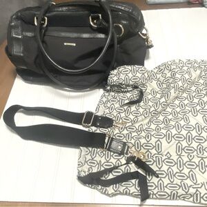 Rebecca Minkoff Knocked Up Baby Diaper Bag Black Awesome Condition